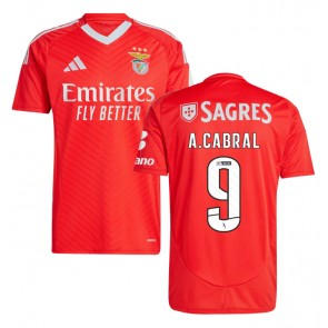 Benfica Arthur Cabral #9 Hemmatröja 2024-25 Kortärmad